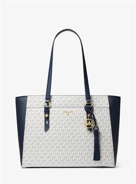 michael kors sullivan large logo tote bag|michael kors tote bag large.